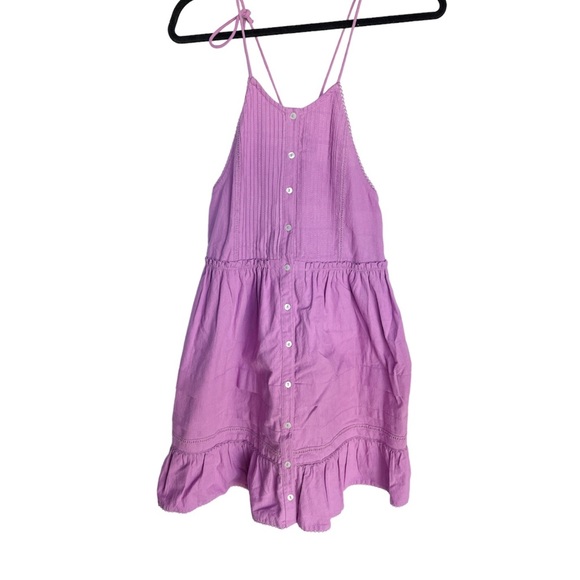 Free People NWT Purple Pleated Spring Mini Dress - Picture 6 of 11